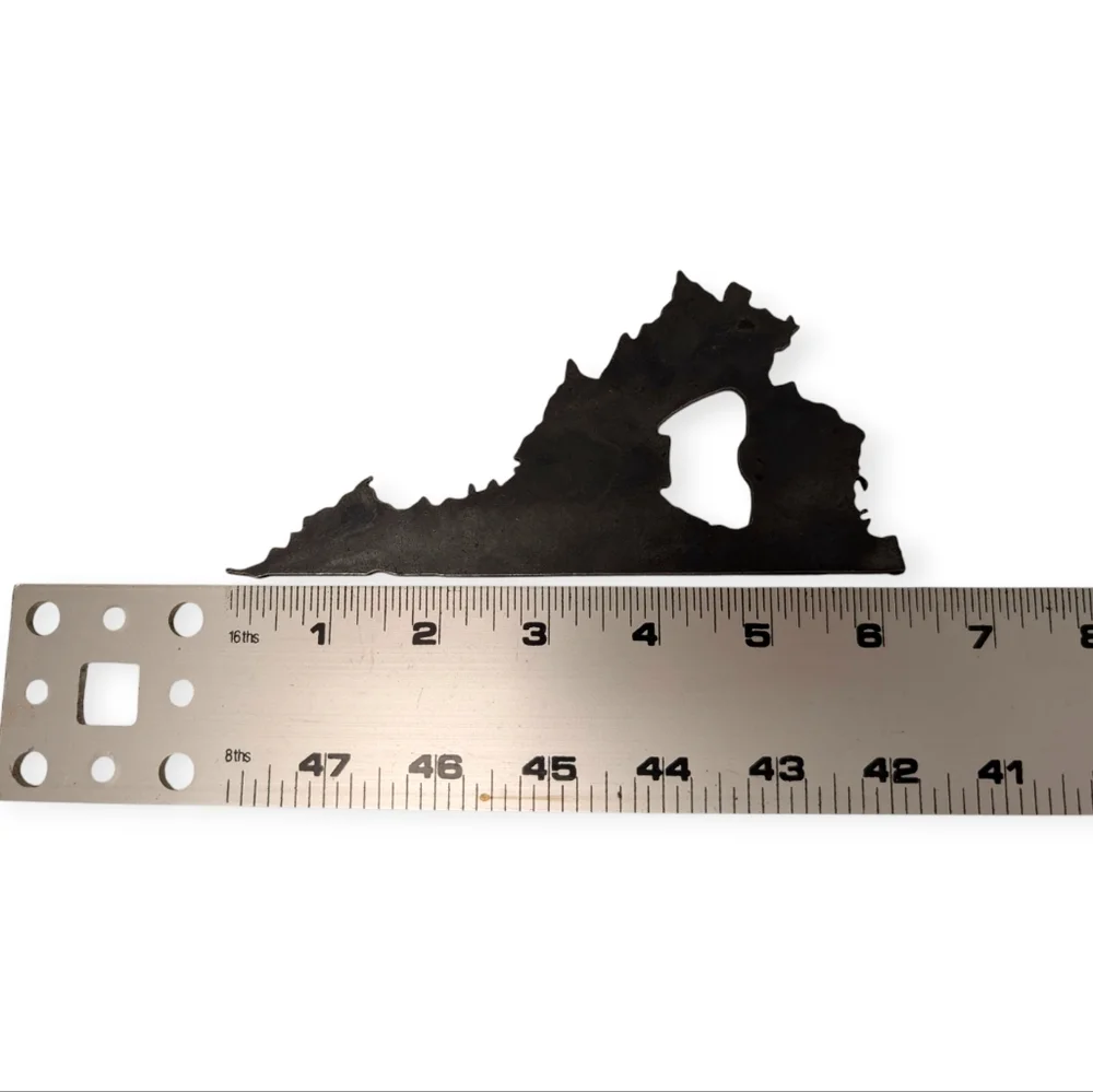 VIRGINIA Cast Iron Bottle Opener Vintage Wall Mount Bar Decor 1990s